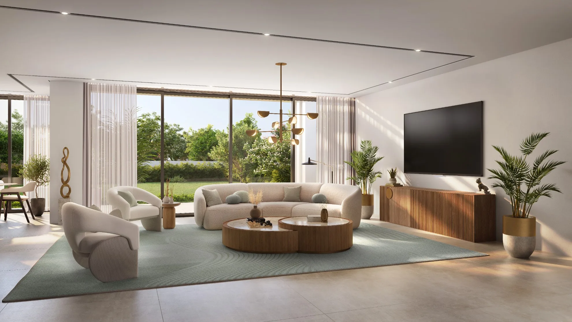 Warm open-plan residence at Lunaya Terraces